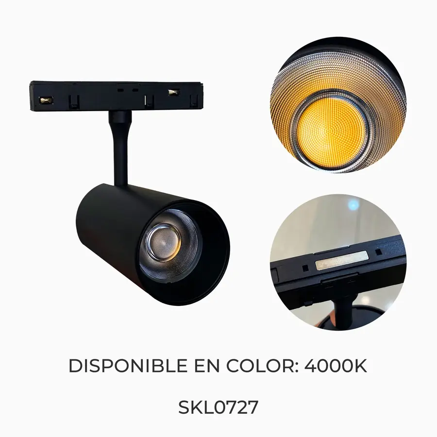 Luces de riel magneticas