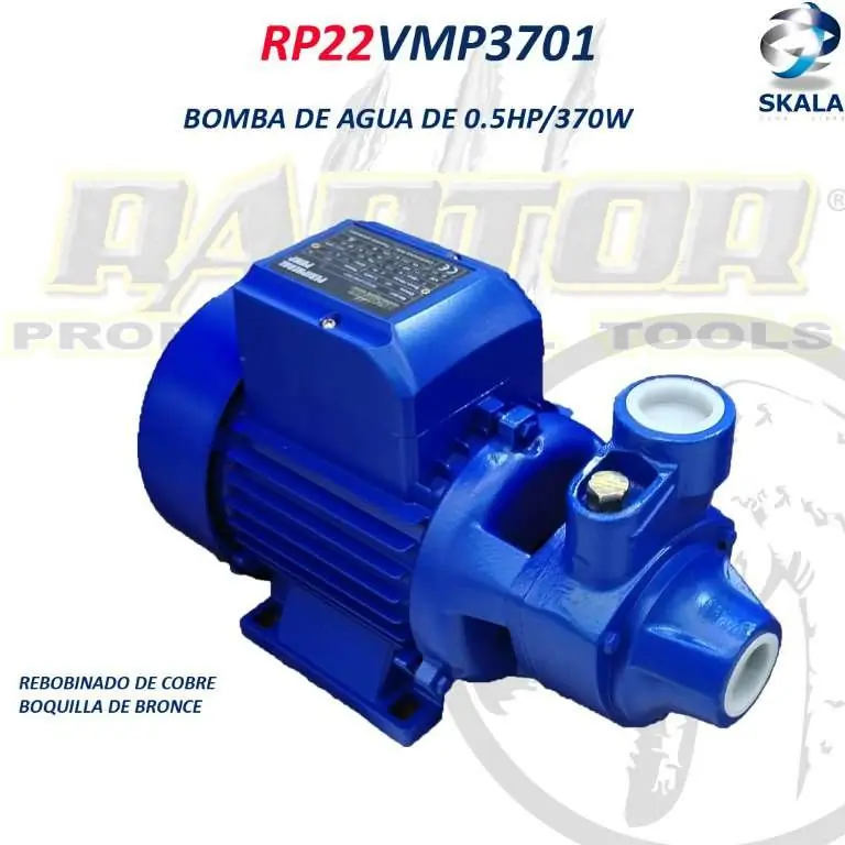 Bomba de agua periférica 0.5 HP – 370 W