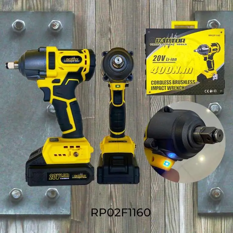 Pistola de impacto inalámbrica 20 V – 400 N·m