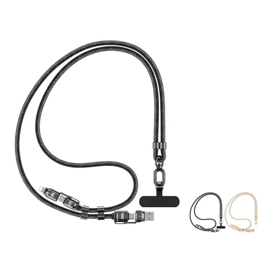 Vanguard Cable de Datos Universal 240W con Cordón, Aleación de Zinc, 1.5M