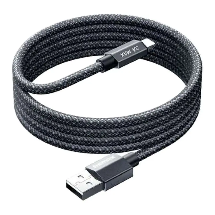 Remax Cable de Datos Trenzado USB-A a Lightning de 1.2m con Carga Rápida 3A