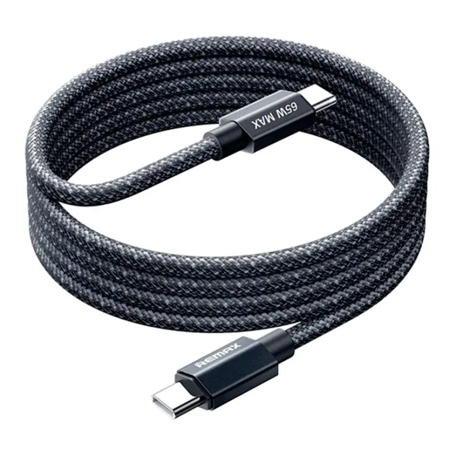 Remax Phantom - Cable de Datos Trenzado de Carga Rápida con Luz, Aleación de Aluminio, 1.2m