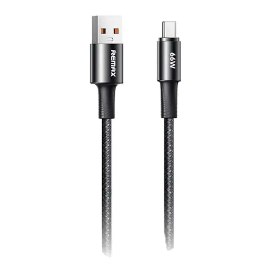 Remax Cable de Datos y Carga Rápida Type-A a Type-C de Aleación con Trenzado, 65W