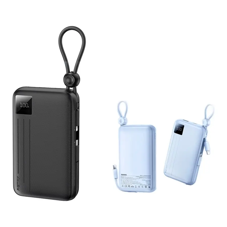 Remax 22.5W Powerbank Carga Rápida con Doble Cable 10000mAh