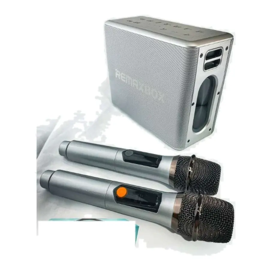 Remax Bocina Inalámbrica LED con 2 Micrófonos Karaoke