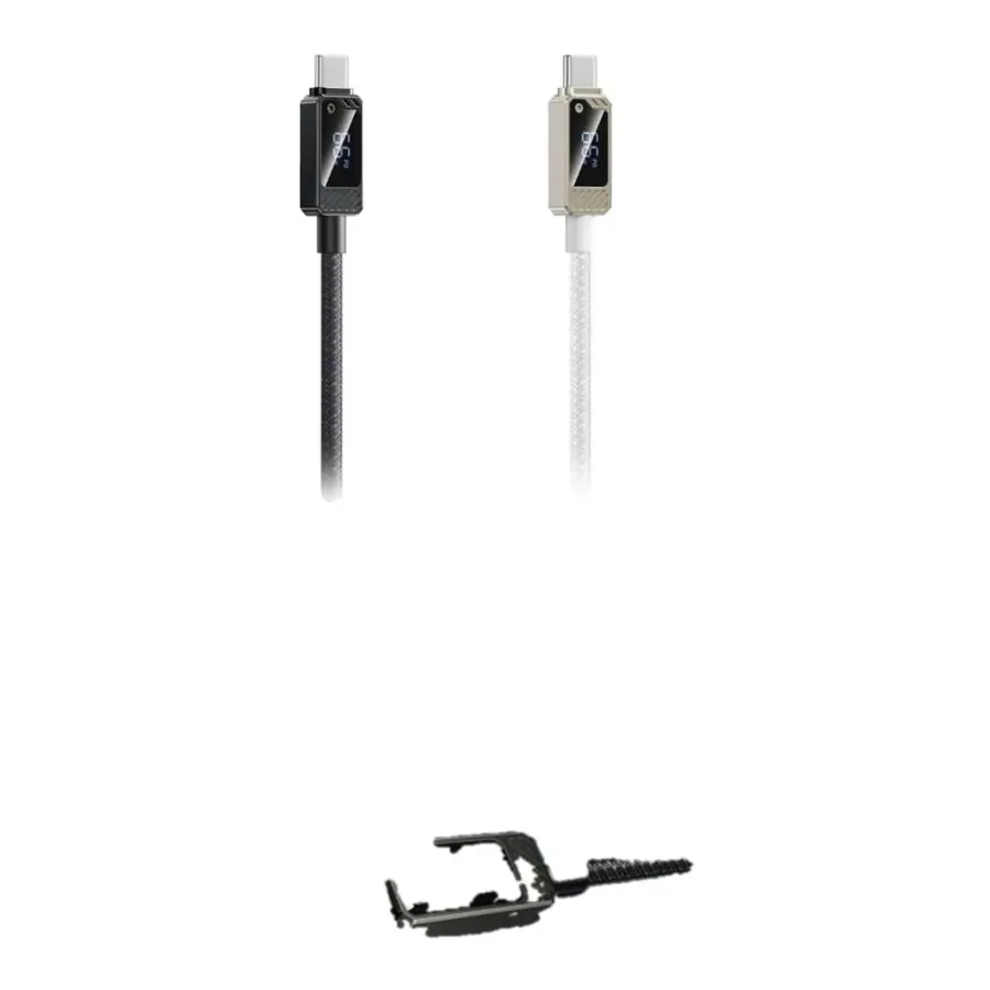 Remax Suxien Series 66W Cable de Datos Trenzado de Aleación de Zinc con Pantalla Digital Inteligente (A-C)