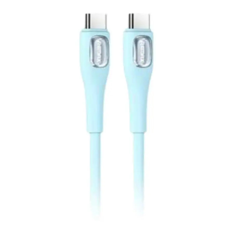 Remax Crystal Series 65W Cable de Datos de Silicona Líquida de Carga Rápida 1m (C-C)