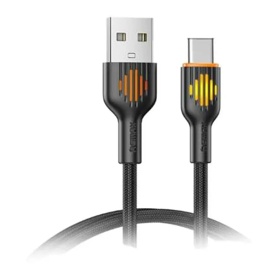 Remax Moka Series 2.4A Cable de Datos de Carga Rápida Luminiscente 1m (A-C)