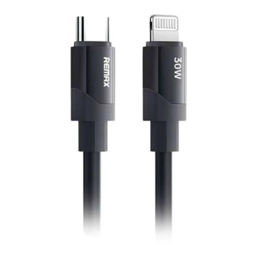 Remax Kyecha Series 30W Cable de Datos de Silicona Líquida Totalmente Compatible de Carga Rápida 1.2m (C-L)