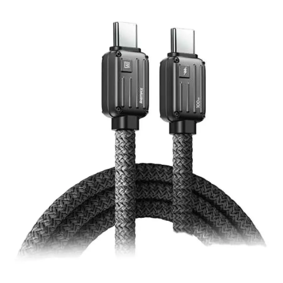 Remax Bagcase Series 100W Cable de Datos Trenzado de Aleación de Zinc, Carga Rápida 1.2m (C-C)