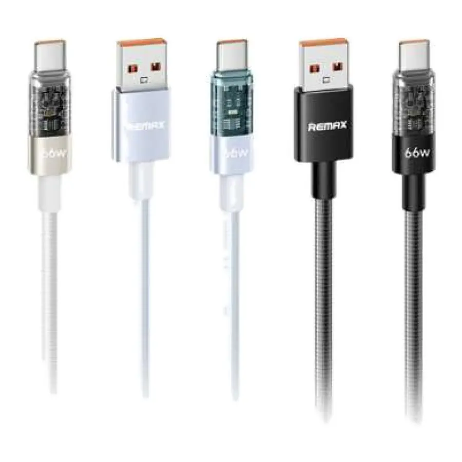 Remax Walking Series 66W Cable de Datos Trenzado de Carga Rápida Totalmente Compatible de Doble Color
