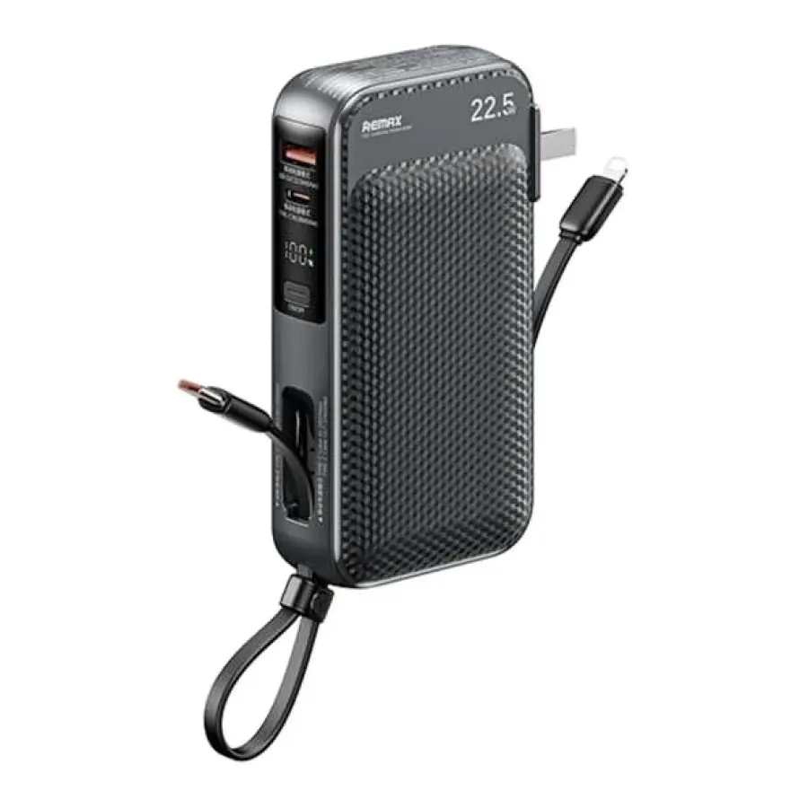 Remax Reyurce Series 20W+22.5W Power Bank con 2 Cables de Carga Rápida 10000mAh