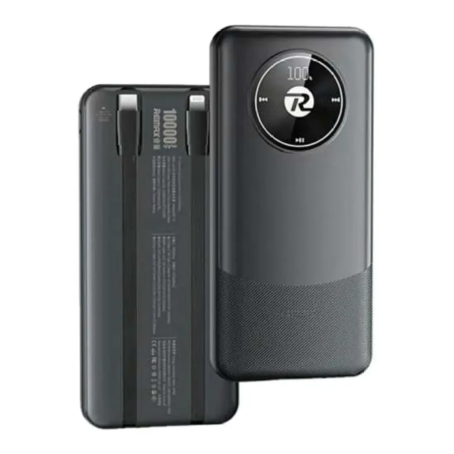 Remax Power Bank 10000mAh 20W+22.5W con Cables de Carga Rápida Incorporados