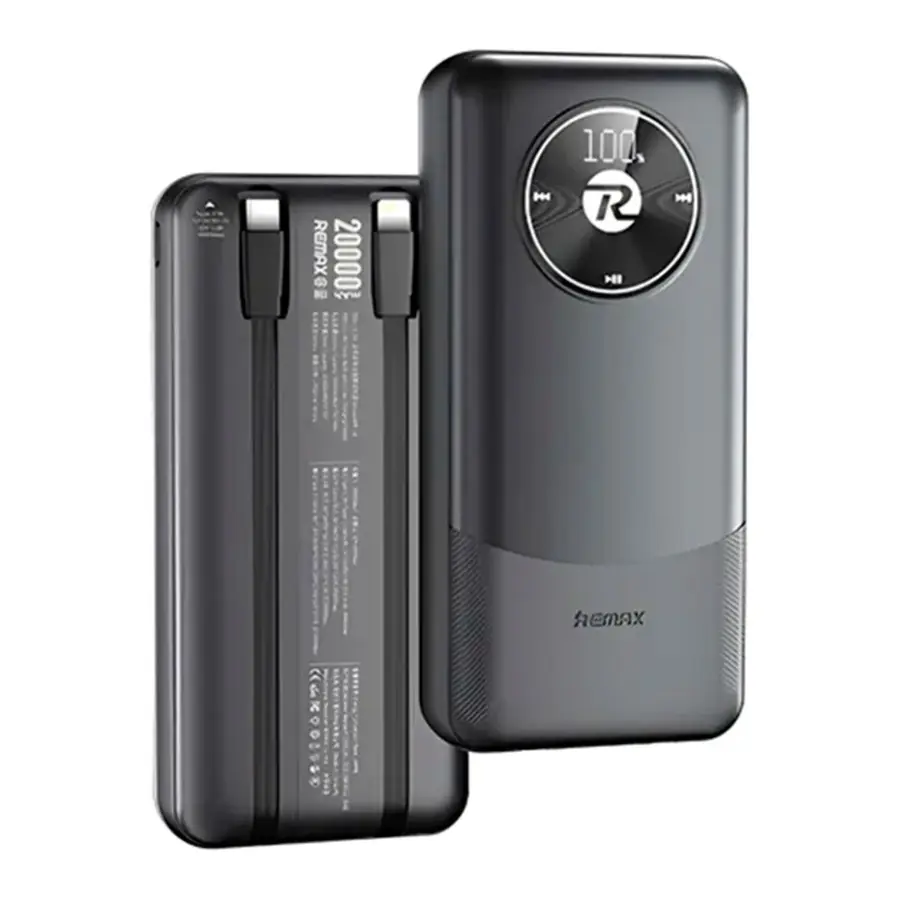 Remax 20W+22.5W Power Bank Built-in Carga Rápida con Cables 20000mAh