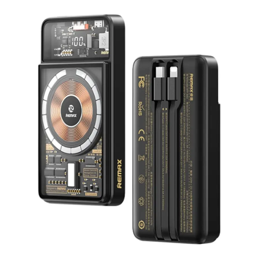 Walking Phantom Series Power Bank Magnético con Cable, PD20W+QC22.5W, 10000mAh