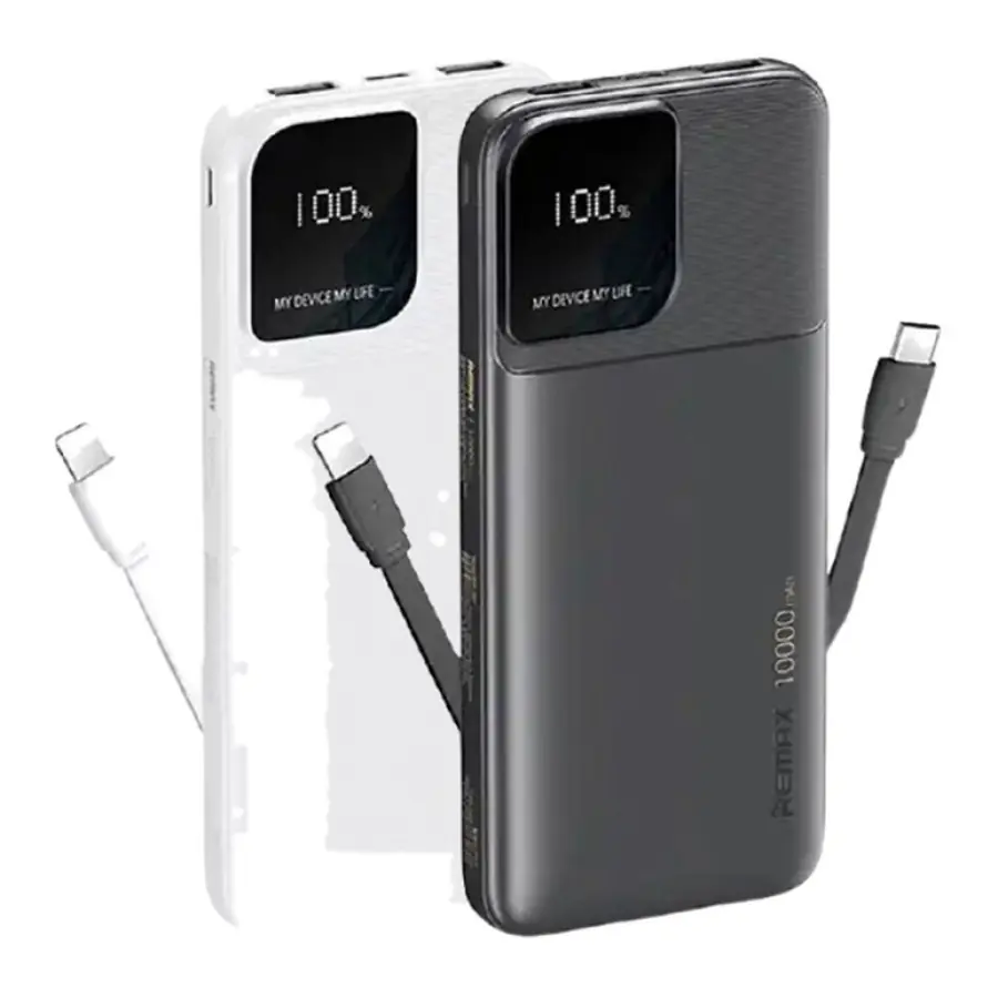 Rellaen Series Power Bank 10000mAh 2.4A con Cable Integrado