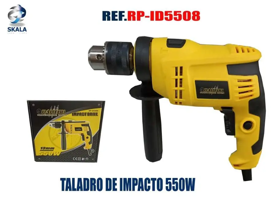 Taladro percutor 550 W – 13 mm
