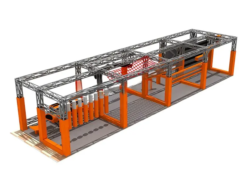 Circuito ninja · 13.5 × 4.9 × 3.3 m