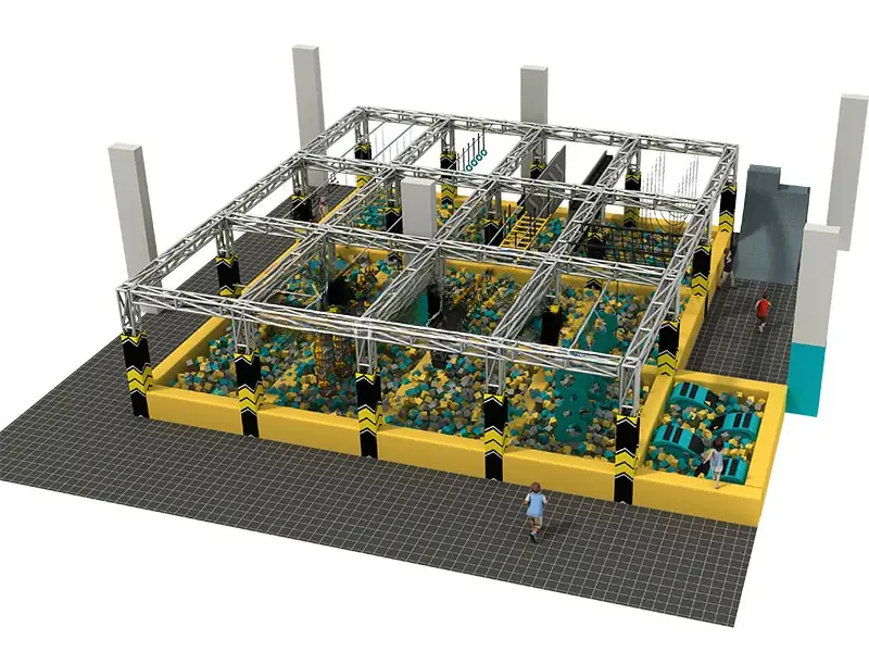 Circuito ninja · 11 × 8 × 9 m