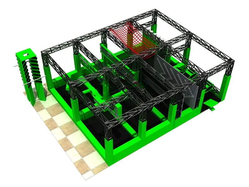 Circuito ninja · 11 × 14 × 4.3 m