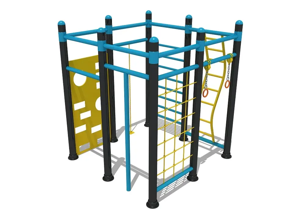 Equipo de gimnasio al aire libre · 2.4 × 2.4 × 3 m