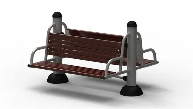 Equipo de gimnasio al aire libre · Serie 127 · 154 × 123 × 96 cm · Modelo 0087