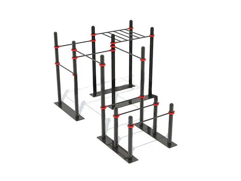Banco de abdominales · 4.3 × 3.6 × 2.52 m