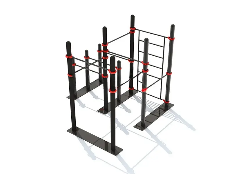 Estación de street workout · 3.5 × 3 × 2.52 m