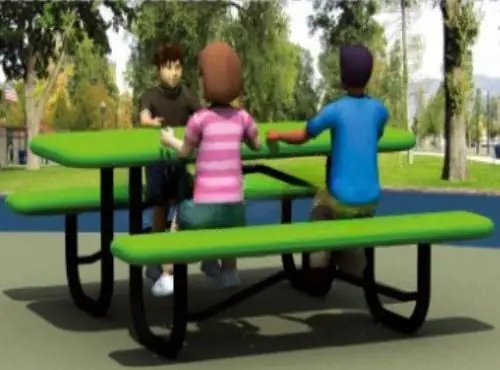 Banca para parque · 180 × 180 × 76 cm · Modelo 0046