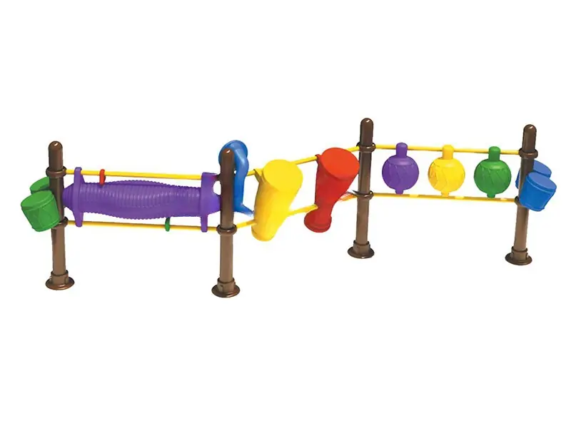 Instrumento musical para exteriores · 3.9 × 0.5 × 1.2 m