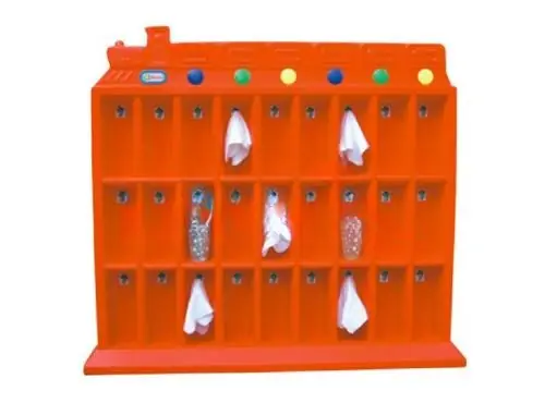 Mueble organizador de juguetes de plástico · 122 × 18 × 108 cm