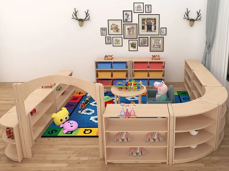 Juego de mesa y sillas infantil de madera · Modelo 0103