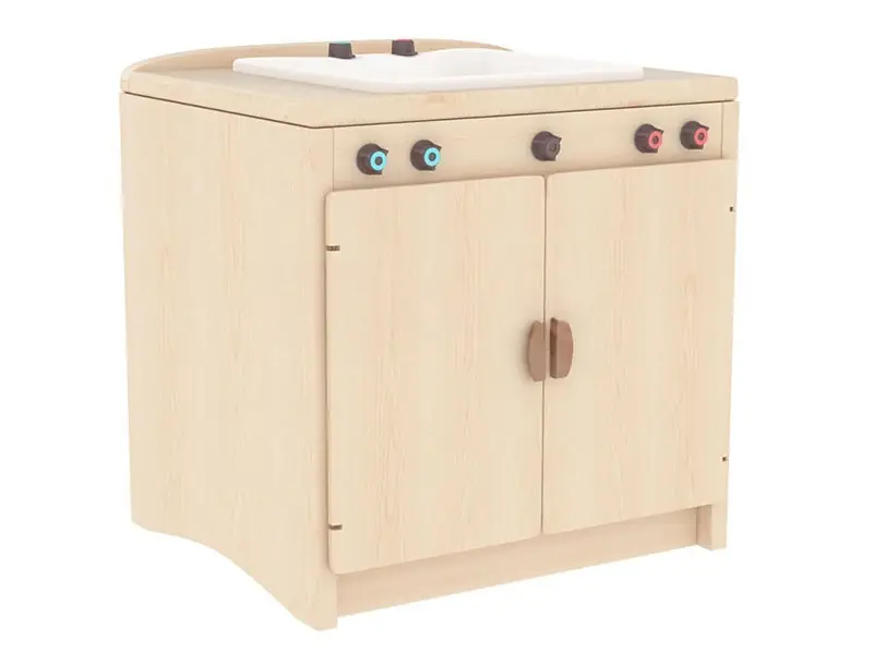 Cocinita de juguete de madera · 41 × 41 × 49 cm