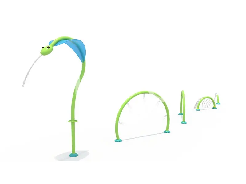 Parque acuático infantil · 15 × 1.8 × 4 m