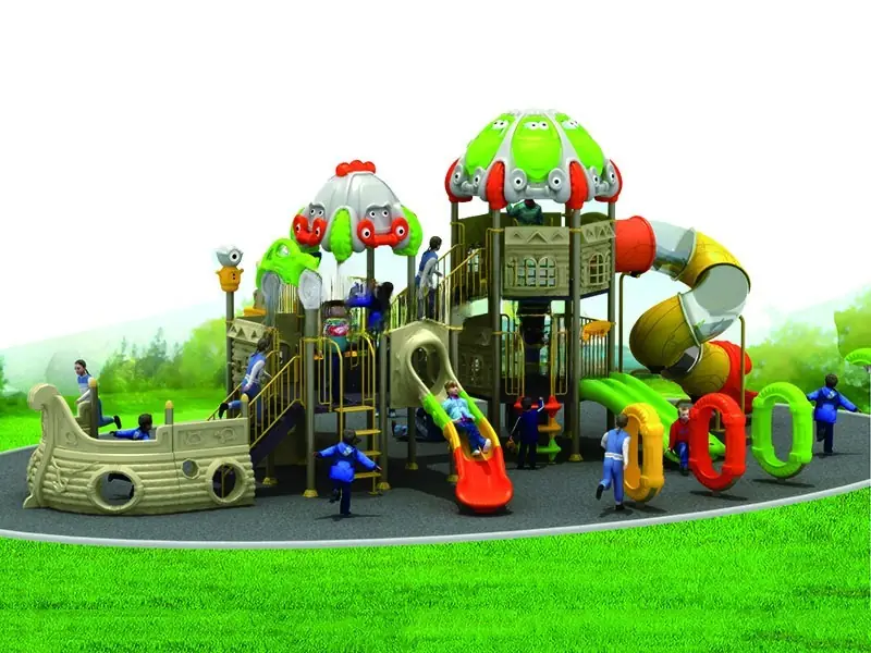 Playground exterior Serie Barco pirata · 13 × 8.2 × 5.6 m