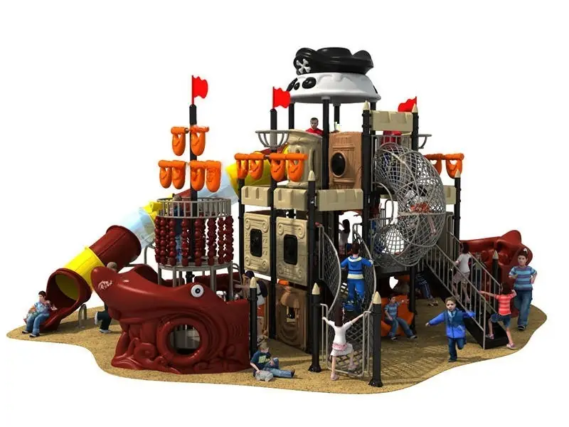 Playground exterior Serie Barco pirata · 10.3 × 7.3 × 5.2 m