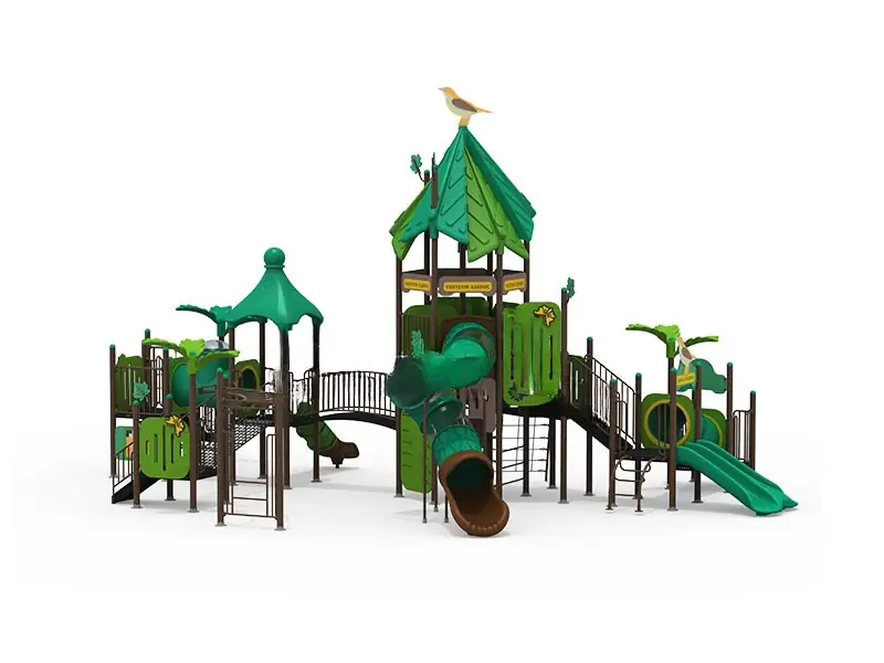 Playground exterior Serie Bosque · 15 × 9.3 × 7.7 m