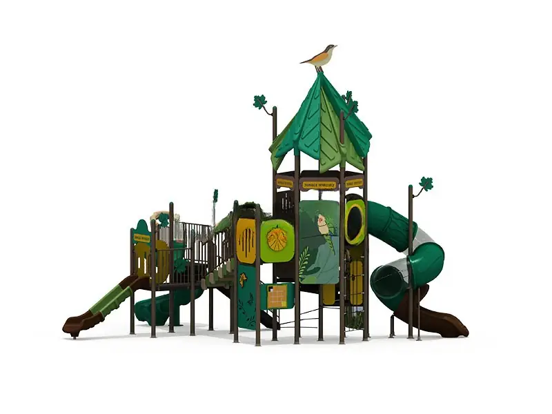 Playground exterior Serie Bosque · 9.5 × 8.1 × 7.4 m