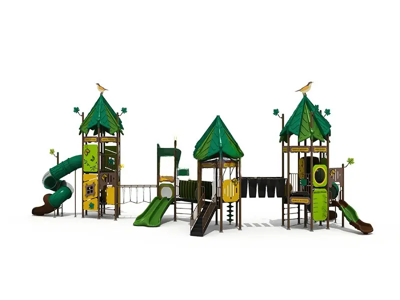 Playground exterior Serie Bosque · 18 × 8.7 × 8 m
