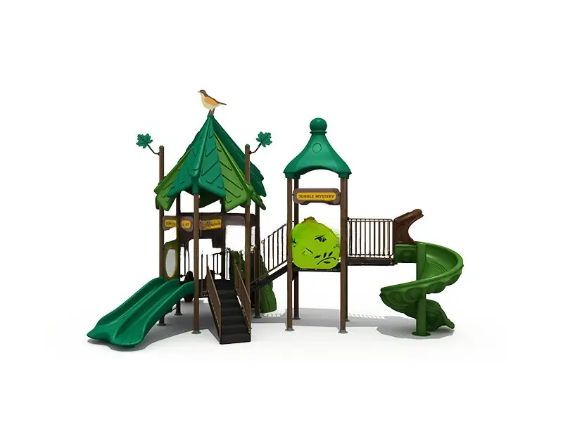 Playground exterior Serie Bosque · 7.7 × 5.4 × 5.95 m