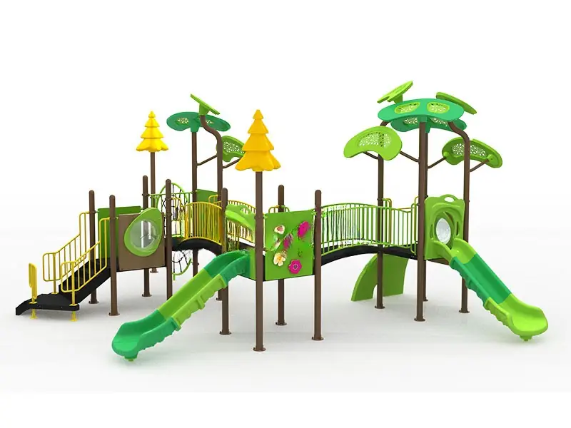 Playground exterior Serie Bosque · 8.2 × 9.55 × 4.7 m