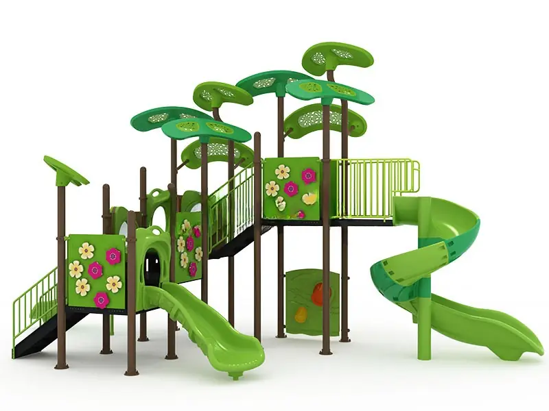 Playground exterior Serie Bosque · 9.4 × 5.55 × 5.1 m