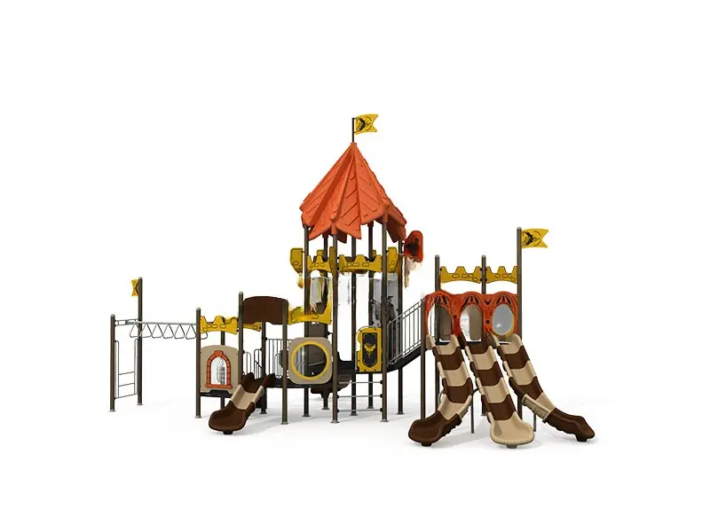 Playground exterior Serie Castillo · 12.2 × 6.3 × 7.3 m