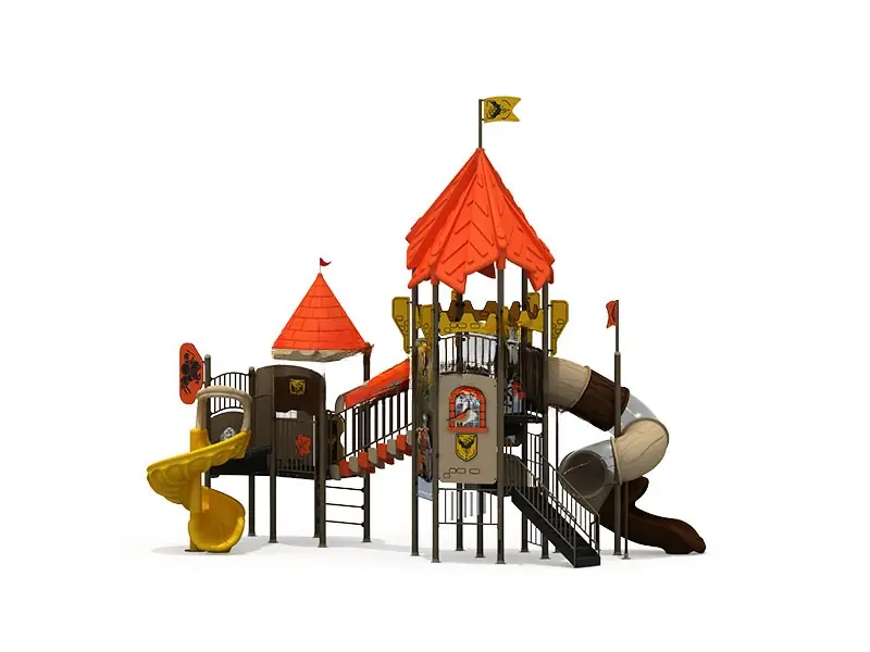 Playground exterior Serie Castillo · 8.6 × 6.8 × 8.1 m