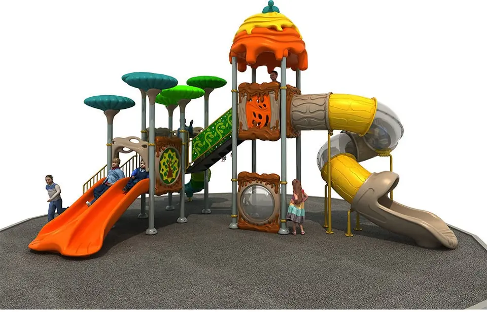 Playground exterior Serie Cuentos de hadas · 8.06 × 6.14 × 5.2 m