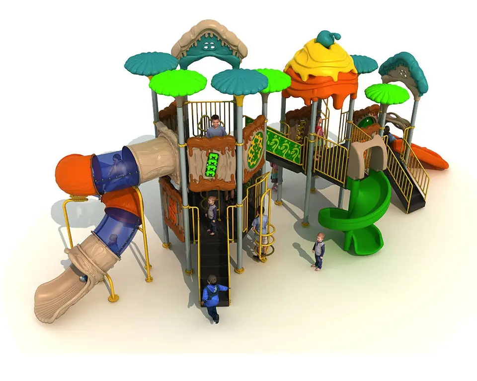 Playground exterior Serie Cuentos de hadas · 12.26 × 5.59 × 5.33 m