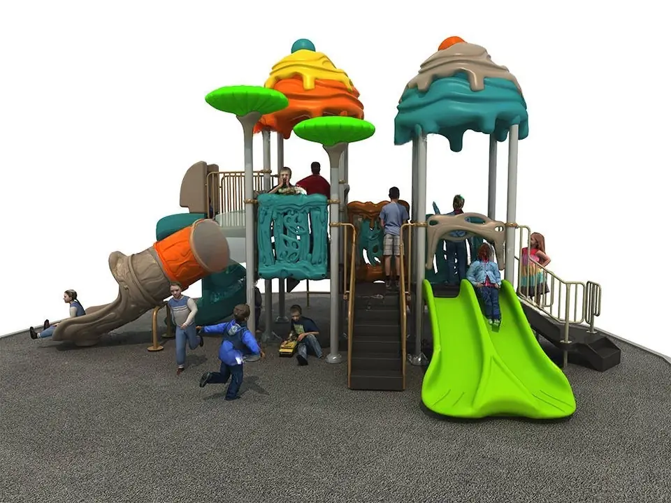 Playground exterior Serie Cuentos de hadas · 8.47 × 5.84 × 4.92 m
