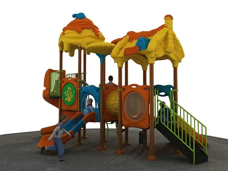 Playground exterior Serie Cuentos de hadas · 7.64 × 4.84 × 5.02 m