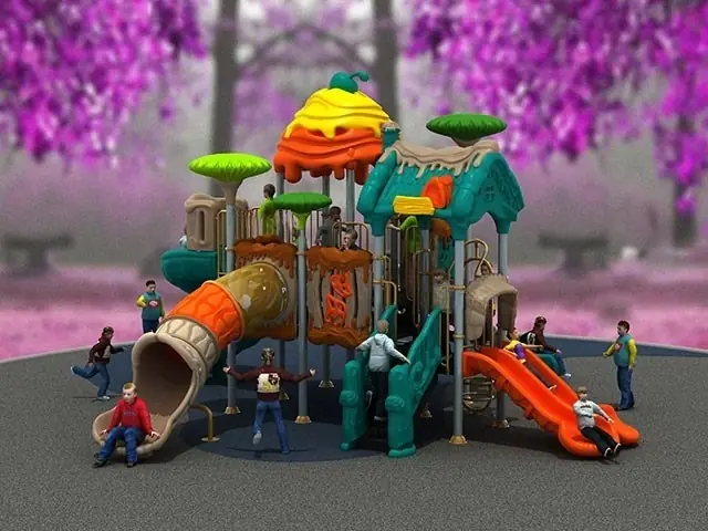 Playground exterior Serie Cuentos de hadas · 8.1 × 8.06 × 4.7 m