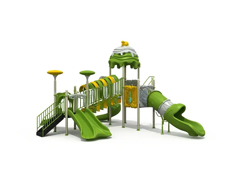 Playground exterior Serie Cuentos de hadas · 7.4 × 7.9 × 4.8 m